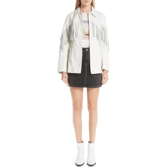 NWT GANNI Denim Mini Skirt - Picture 5 of 14